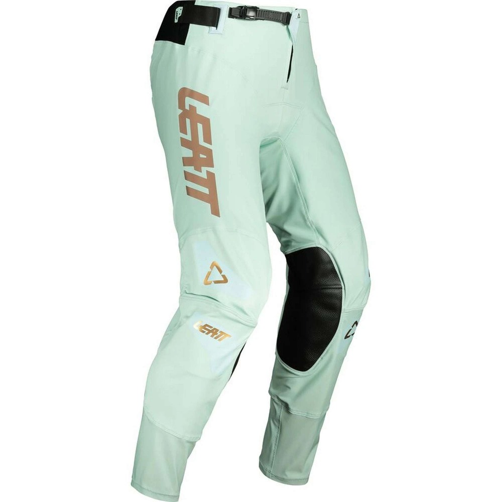 Leatt Moto 5.5 IKS MTB Pants Ice Mint Green Black Leather Knee Panels Mens S/30